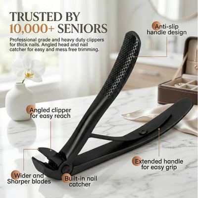EasyClip Pro® Nail Clipper for Seniors | Cuts Thick Nails With Less Effort