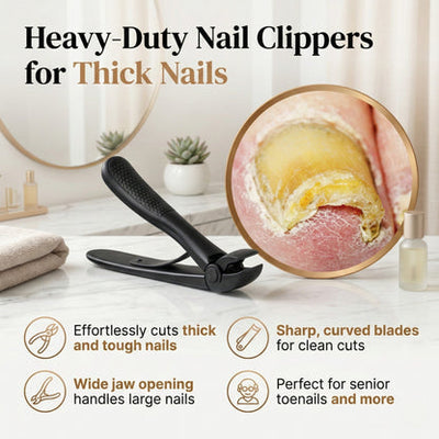 EasyClip Pro® Nail Clipper for Seniors | Cuts Thick Nails With Less Effort