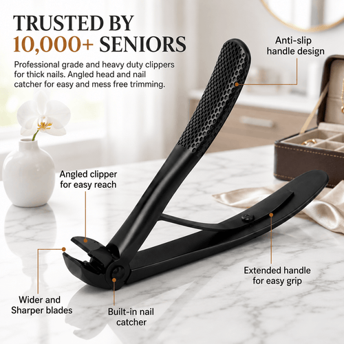 EasyClip Pro® Nail Clipper for Seniors | Cuts Thick Nails With Less Effort